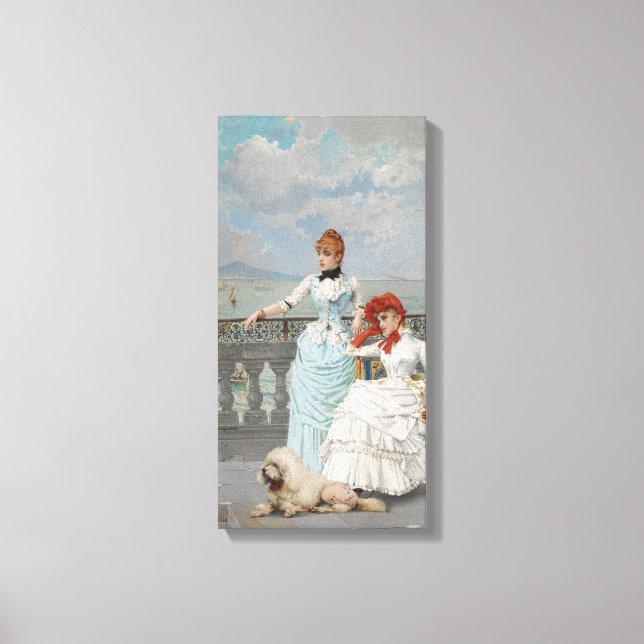 Neapolitanische Beauties (elegante italienische ju Leinwanddruck (Vorderseite)