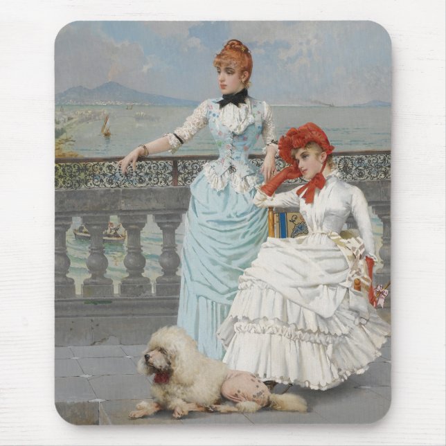 Neapolitanische Beauties (elegante italienische ju Mousepad (Vorne)