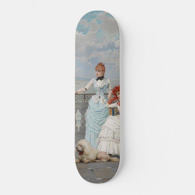 Neapolitanische Beauties (elegante italienische ju Skateboard (Vorderseite)