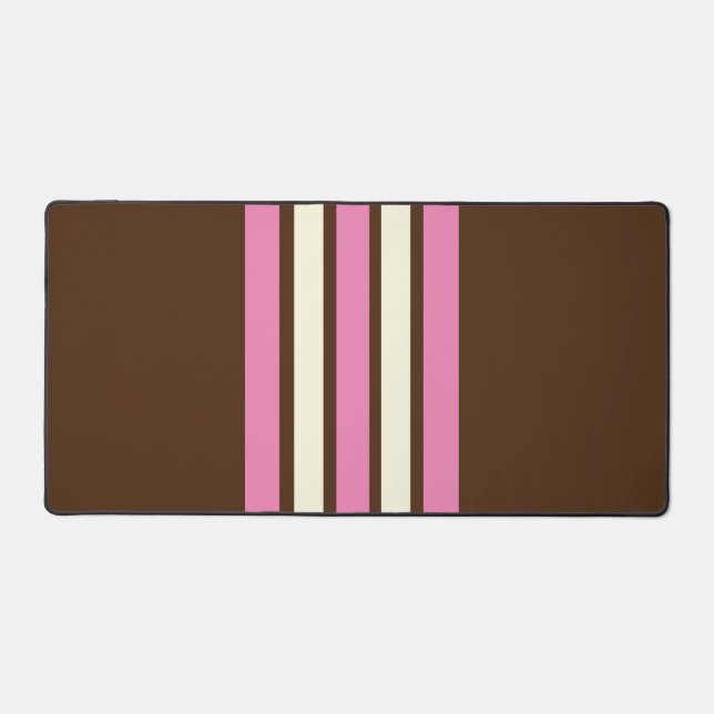 Neapolitanische Schreibtischmatte (braun, rosa und (Vorderseite)