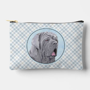Neapolitanischer Mastiff Malerei Grau Original Hun Zubehörtasche