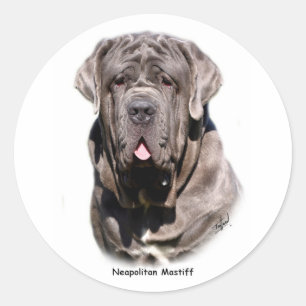 Neapolitanischer Mastiff Runder Aufkleber