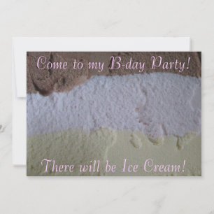 Neapolitanisches "Will Be Ice Cream" Party laden e Einladung