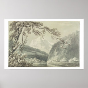 Near Grindelwald, c.1796 (blau-graue Wäsche über g Poster