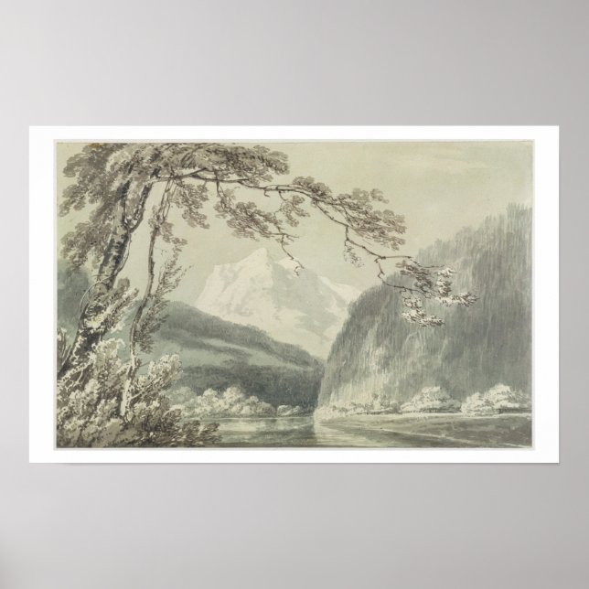 Near Grindelwald, c.1796 (blau-graue Wäsche über g Poster (Vorne)