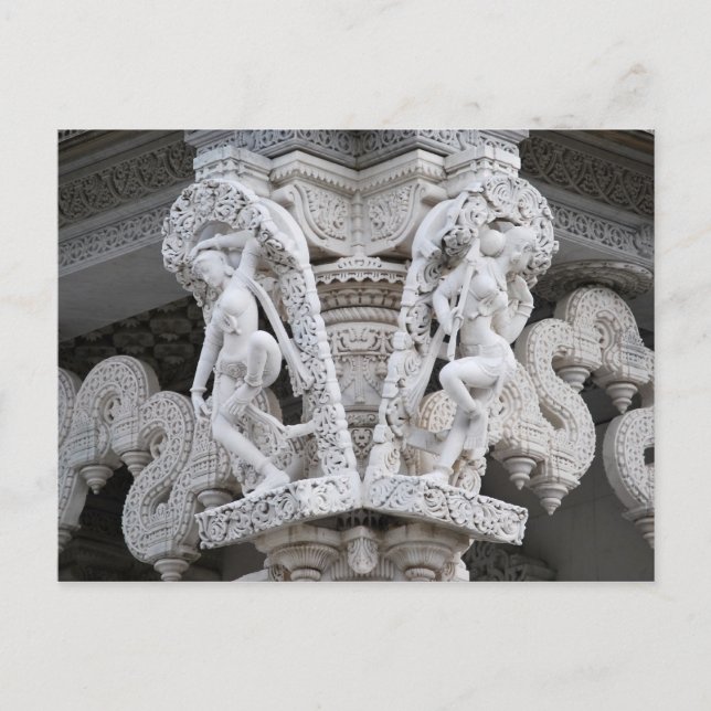 Neasden Temple - Baps Shri Swaminarayan Mandir Postkarte (Vorderseite)