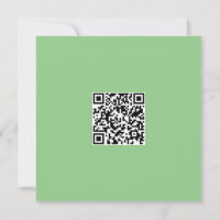 Neat Green Monochrome Modern Vibe QR Code