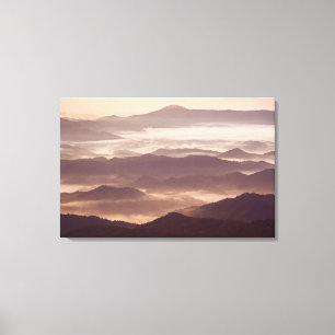 Nebel am Morgen im südlichen Appalachen Leinwanddruck