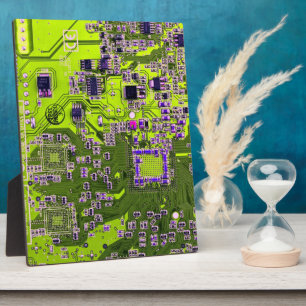 Nebel an der Netzplatine des Computergeek Fotoplatte