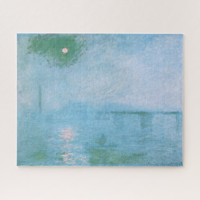 Nebel an der Themse (von Claude Monet) Jigsaw Puzz Puzzle (Horizontal)
