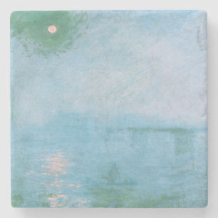 Nebel an der Themse (von Claude Monet) Steinuntersetzer