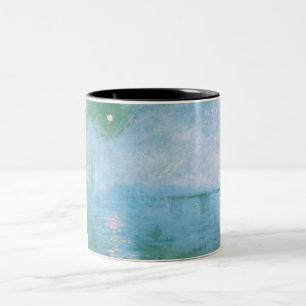 Nebel an der Themse (von Claude Monet) Zweifarbige Tasse