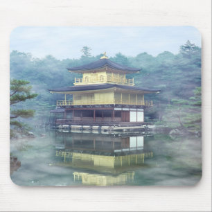 Nebel auf dem Goldenen Pavillon - Kyoto Mousepad