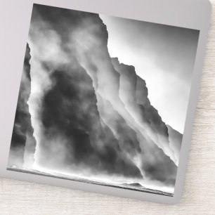 Nebel auf den Felsen Aufkleber