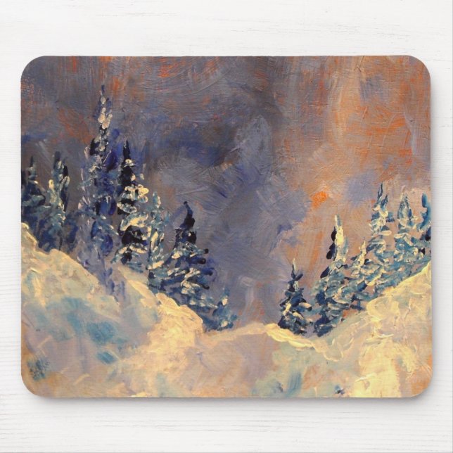 Nebel auf der Schnee-Spitze 2009 Mousepad (Vorne)