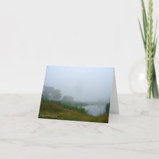 Nebel auf georgischer Notecard Karte