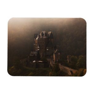 Nebel Burg Eltz Schlosses morgens Magnet