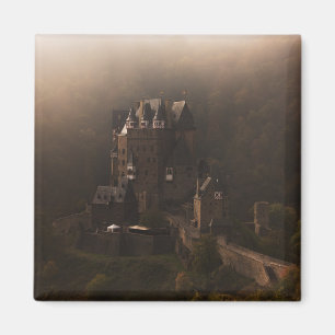 Nebel Burg Eltz Schlosses morgens Magnet