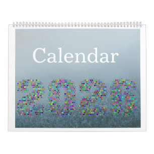 Nebel der Farben 2026 Kalender – Elegantes Schwarz