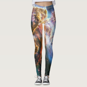 Nebel der Weltraumgalaxie. Universe Sterne. Hubble Leggings