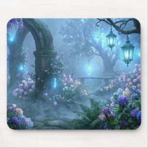 Nebel-Echos aus dem Garten des blauen Nebels Mousepad