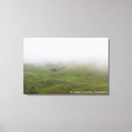 Nebel Graslandschaft Reise Foto Indonesien Leinwanddruck