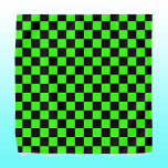 Nebel-grünes schwarzes Karton Vintag Halstuch<br><div class="desc">Neongrüne und schwarz karierte Tafel | VINTAG | Classic | Trendy | Stilvoll | Mode | Minimal</div>