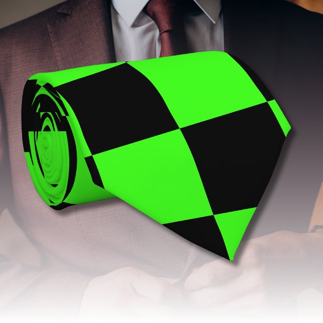 Nebel-grünes schwarzes Karton Vintag Krawatte (Von Creator hochgeladen)