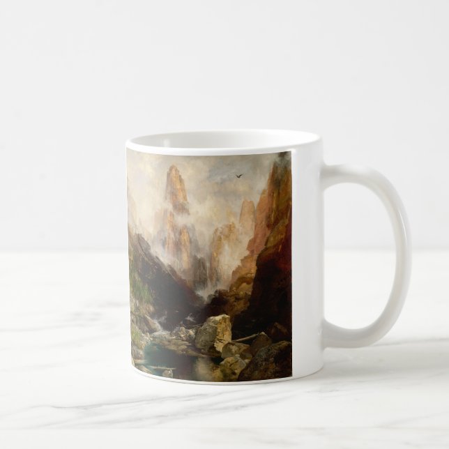 Nebel im Kanab Canyon, Utah von Thomas Moran Kaffeetasse (Rechts)