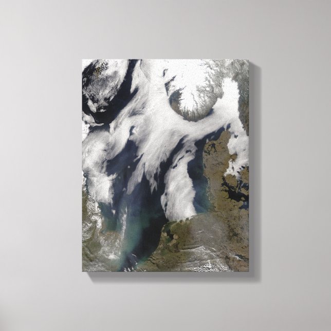 Nebel in der Nordsee Leinwanddruck (Vorderseite)