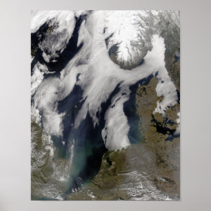 Nebel in der Nordsee Poster