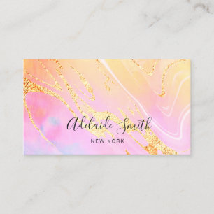 Nebel in orange-rosa visitenkarte