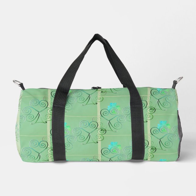 Nebel-Kleeblatt-Bettbezug Duffle Bag (Vorderseite)