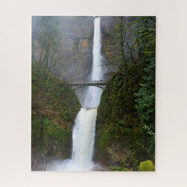 Nebel & Mist of Multnomah Falls, Oregon - 16x20 in Puzzle (Vertikal)
