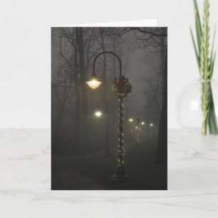 Nebel Nachtfotografie Blanko Karte