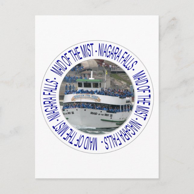 Nebel - Niagarafälle Postkarte (Vorderseite)