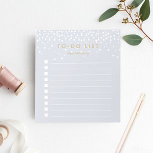 Nebel   Personalisierte Confetti-Punkte Notizblock