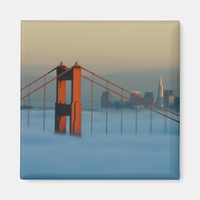 Nebel rollt durch die Bucht von San Francisco Magnet (Vorne)