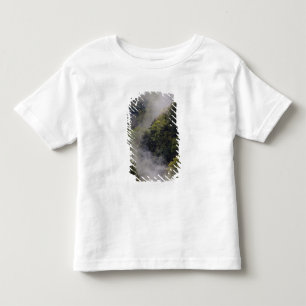 Nebel steigt nach Frühlingsregen vom Berghang auf, Kleinkind T-shirt