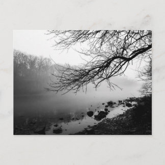 Nebel über dem Scioto River, Dublin, Ohio Postkarte