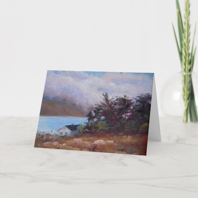 Nebel über Kristallspitzen Grußkarte. Karte (Vorderseite)