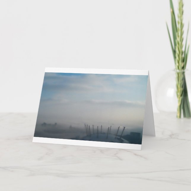 Nebel über Millennium Dome, London (2) Karte (Vorderseite)