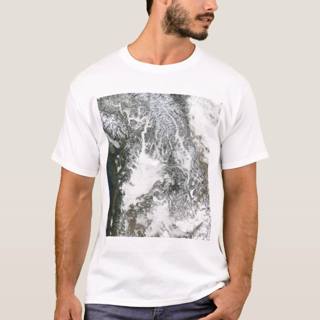 Nebel und Schnee im Pazifischen Nordwesten (wahre  T-Shirt (Vorderseite)