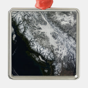 Nebel und Schnee in British Columbia Ornament Aus Metall