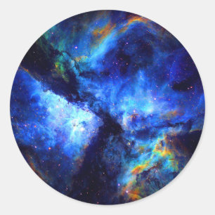Nebel Weltraumforschung Nasastronomie Runder Aufkleber