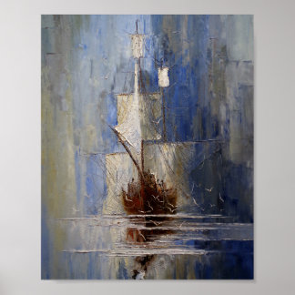 Nebel, zeitgenössische Kunst Poster