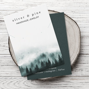 Nebelberg-Halsketten- und Ohrring-Displaykarte