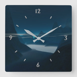 Nebelberge Wanduhr Zahlen