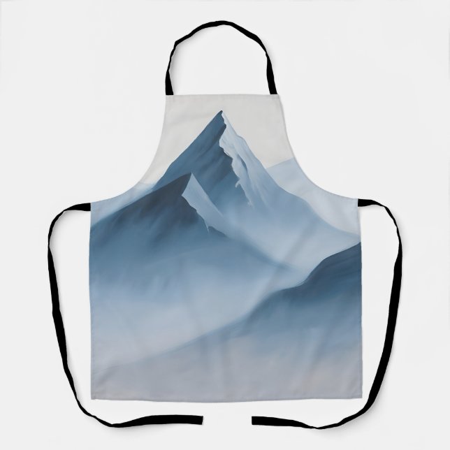 Nebelblaue Berggipfel Schürze (Vorderseite)