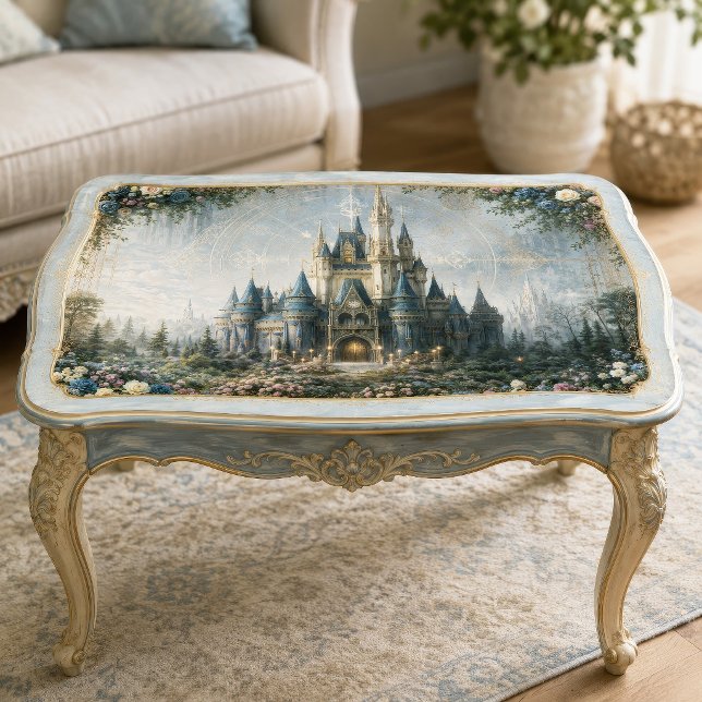 Nebelblauer Burggarten-Decoupage Seidenpapier (Von Creator hochgeladen)